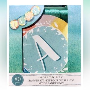 Molly & Rex Love Small Banner Kit (74243) Multicolor Pastels